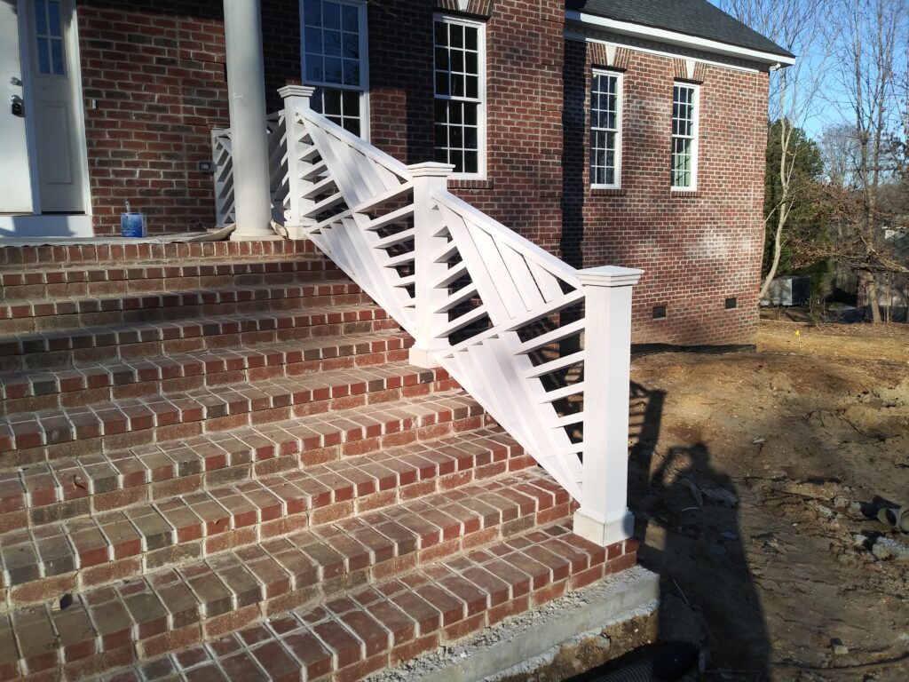 stair railings painted by superior colors in salisbury north carolina