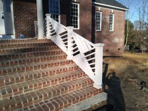 stair railings painted by superior colors in salisbury north carolina
