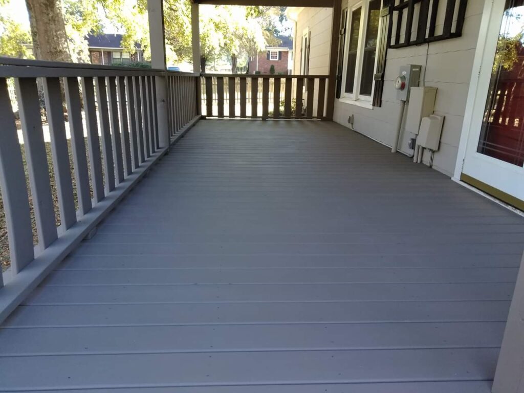 screened in porch painted by superior colors in salisbury north carolina