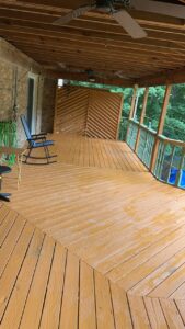 deck stained by superior colors in salisbury north carolina